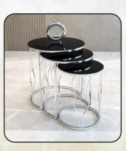 Ovale Draad Bijzettafel Chroom