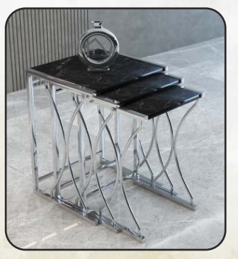 Costa Bijzettafel Chroom